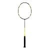 Badminton racket with a white string Yonex Arcsaber 7 Play with 4U G5 grip size