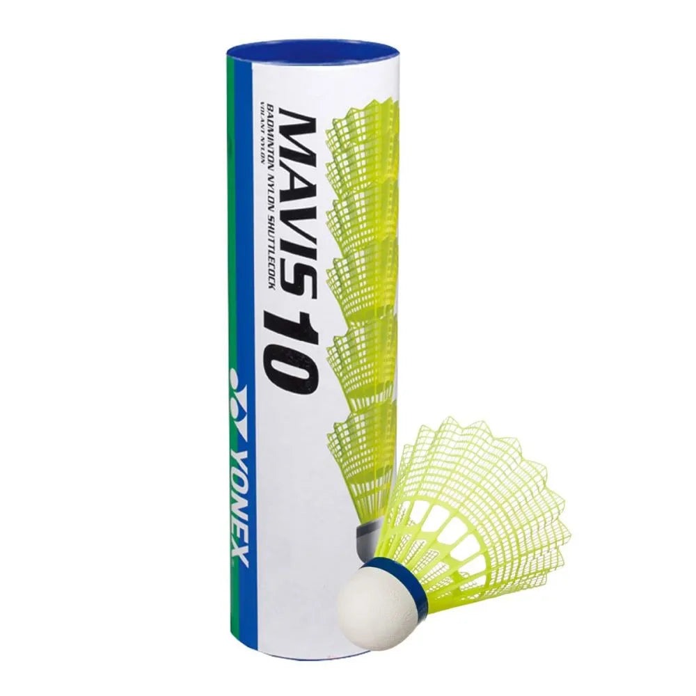 Yonex Mavis 10 badminton shuttlecock yellow 6 pcs for training