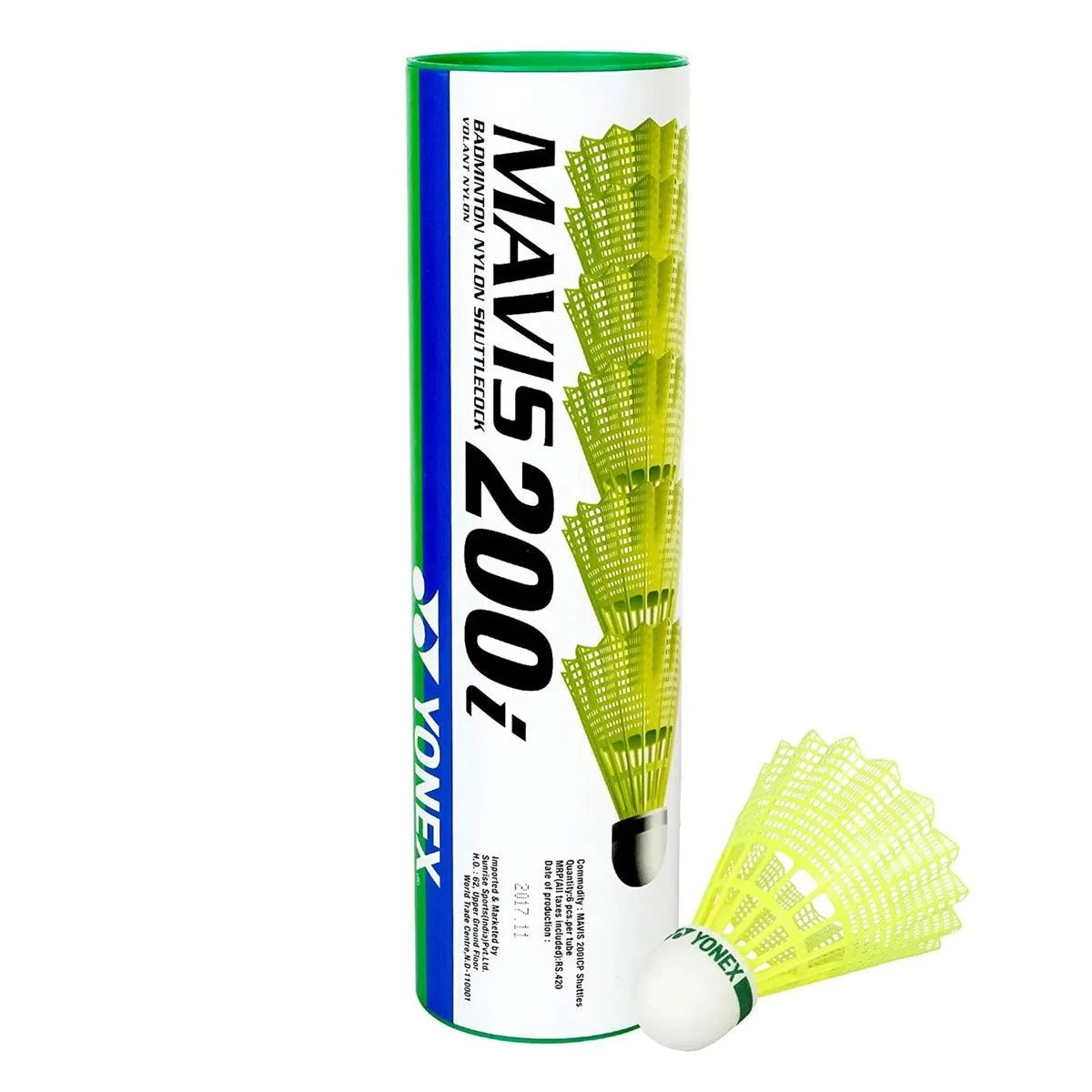Yonex Mavis 200i badminton shuttlecock for training and match play