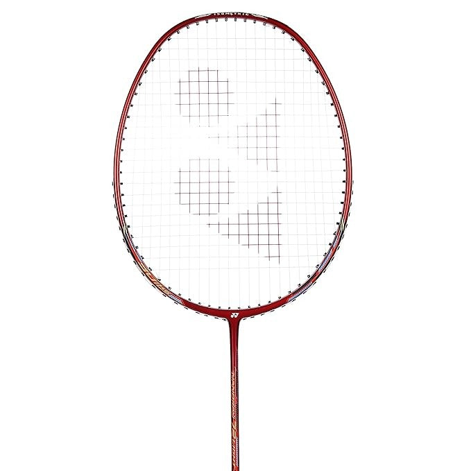 Red badminton racket Yonex Nanoray 72 LT badminton racket with head-light balance